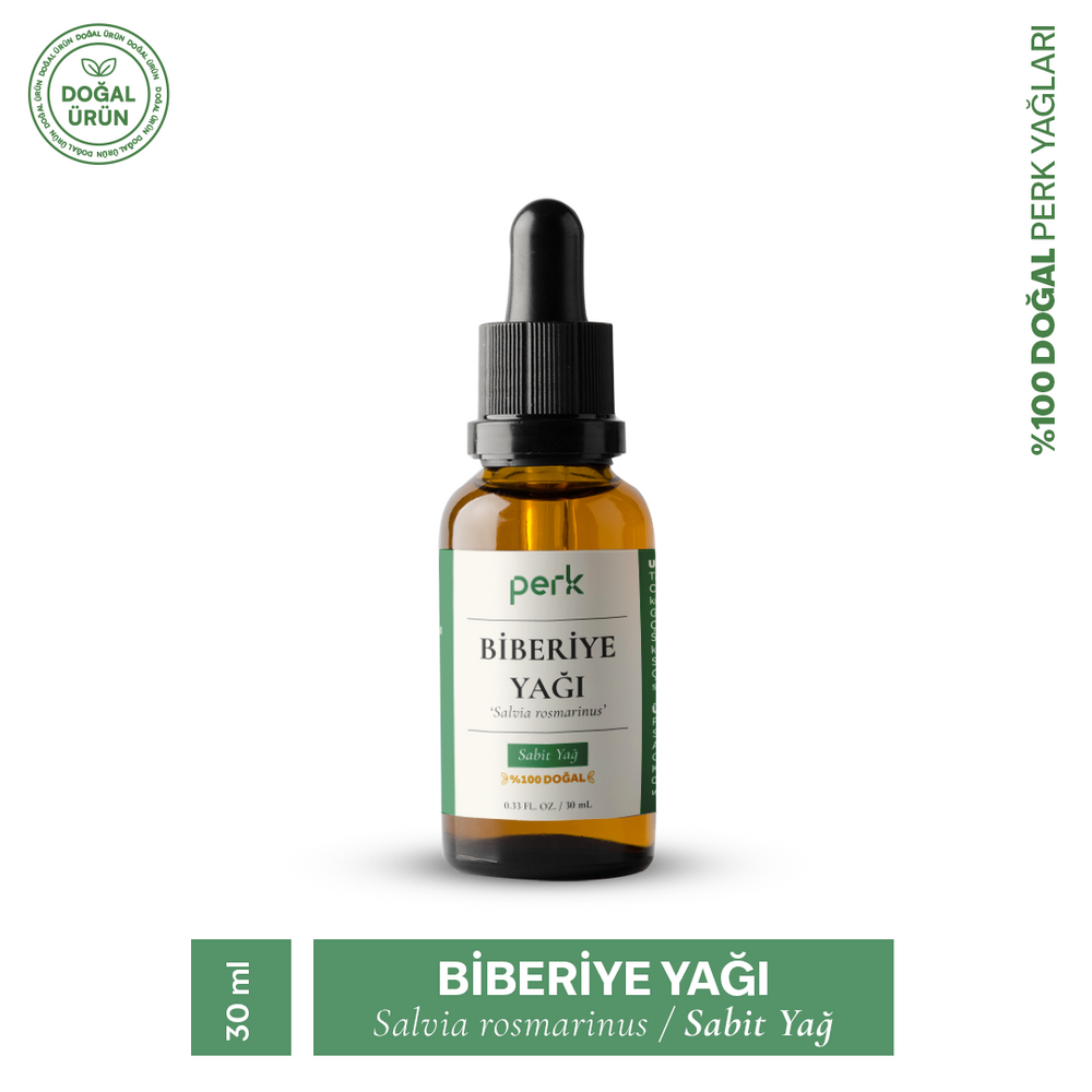 %100 Doğal Biberiye Sabit Yağı 30 ml