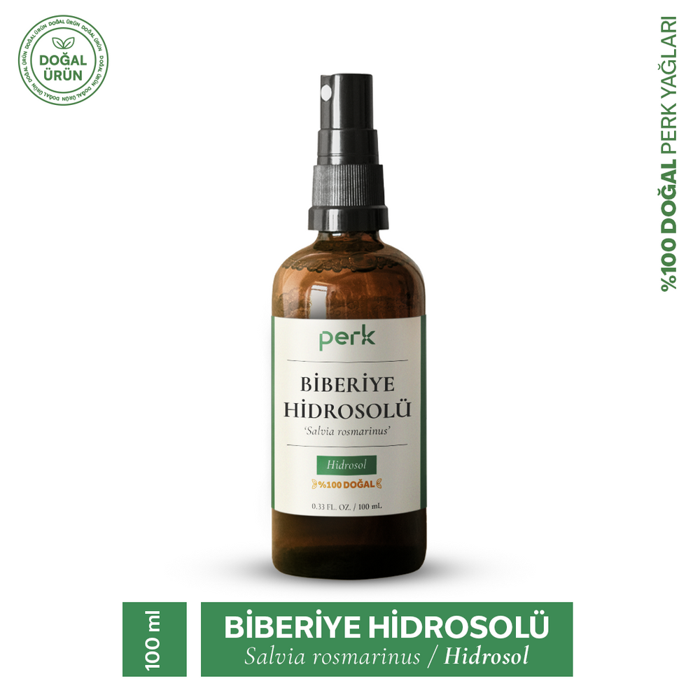 %100 Doğal Saf Biberiye Hidrosolü 100 ml